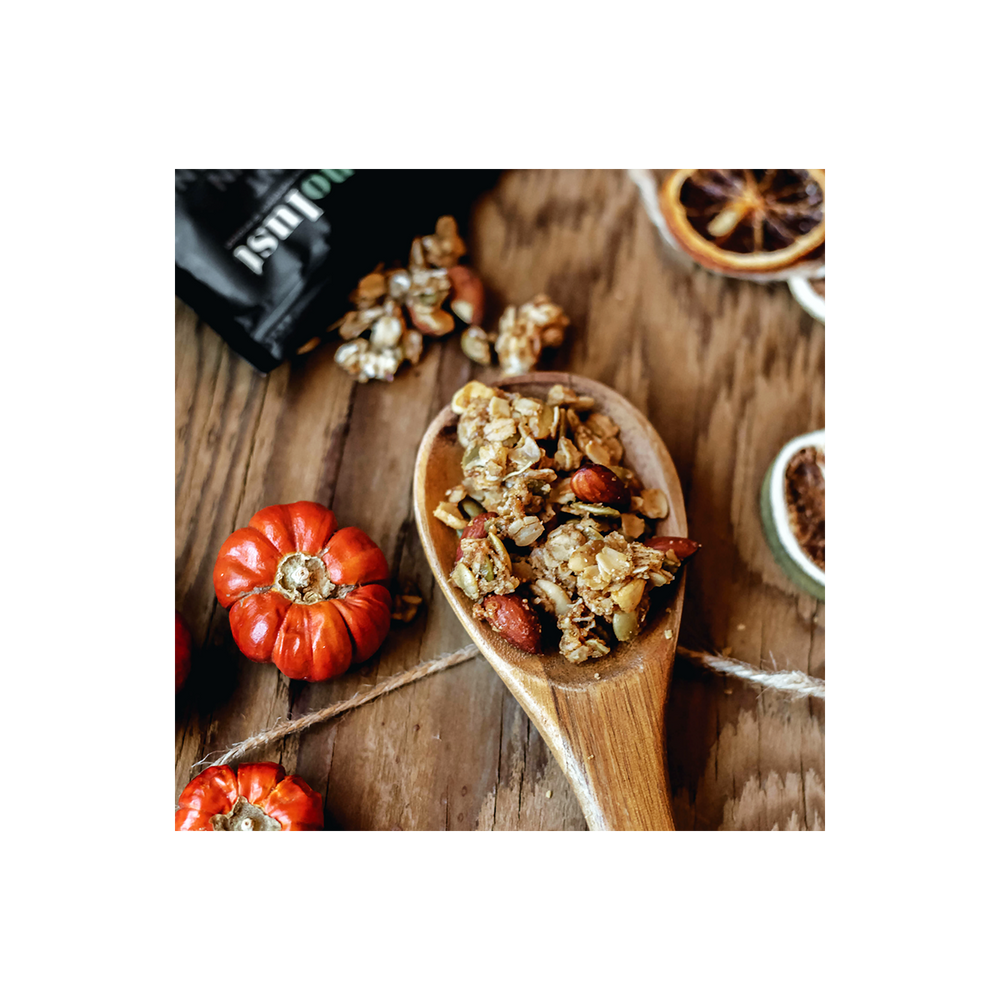 
                  
                    Rosemary Parmesan Savoury Granola Clusters
                  
                